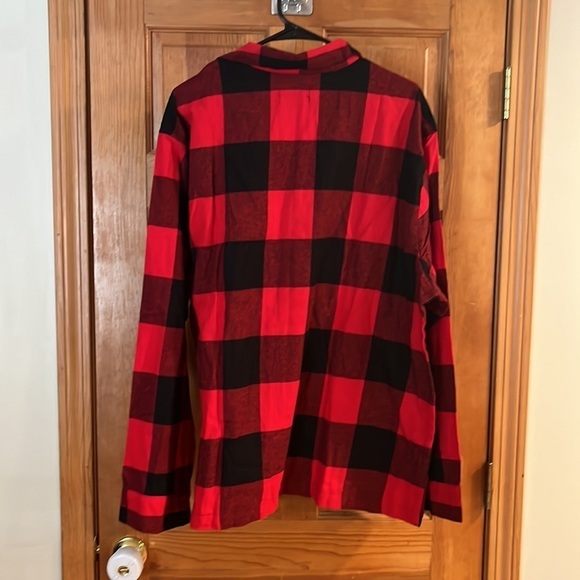Nwt Old Navy men flannel red buffalo sleep shirt size XXl. - Picture 4 of 6